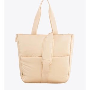 BEIS Expandable Tote in Beige